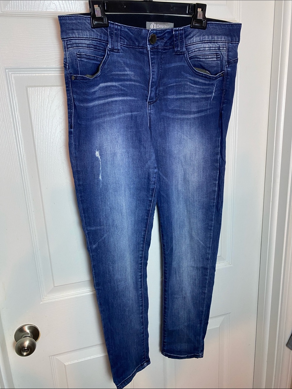 Democracy "Ab"solution medium-wash stretch jeans size 12